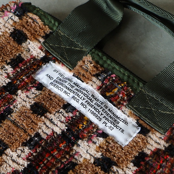 PUEBCO TRUCK SEAT FABRIS SMALL TOTE プエブコ トラックシート