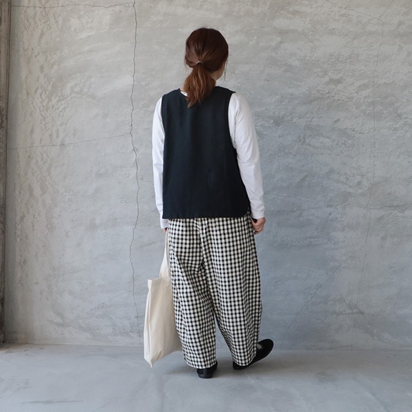 kapital キャピタル　チェック柄バルーンパンツ　ブルー kapital キャピタル チェック柄バルーンパンツ ブルー 【公式通販】