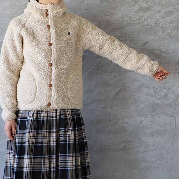 最終値下げ　ジムフレックス　美品　アウター 16サイズ Gymphlex ジムフレックス BOA HOODED JACKET ボア フード ジャケット