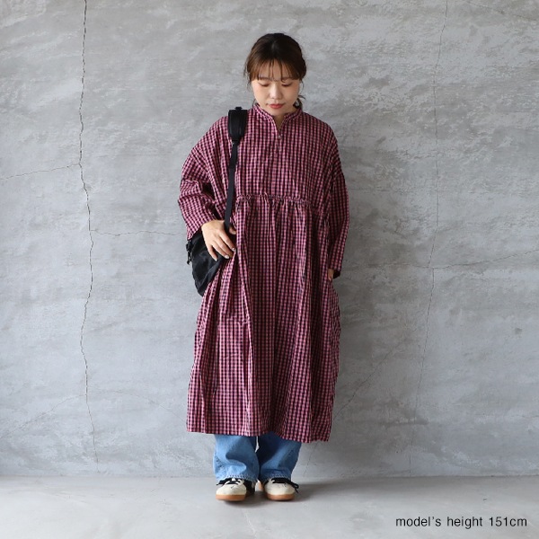 SALE セール 20%OFF SETTEN セッテン 50/-ギンガム製品染めV