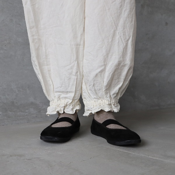 ROBE de PEAU ローブデポー アンクルタイドパンツ ブラック2025 ROBE de PEAU ローブデポー アンクルタイドパンツ ゆうパック