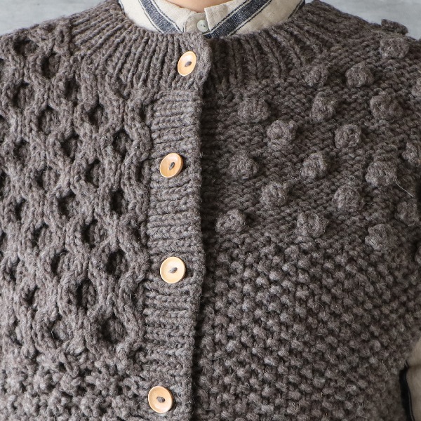 ICHI Antiquites イチアンティークス ペルーハンドニットプルオーバ ICHI Antiquites イチアンティークス ペルーハンドニットプルオーバー