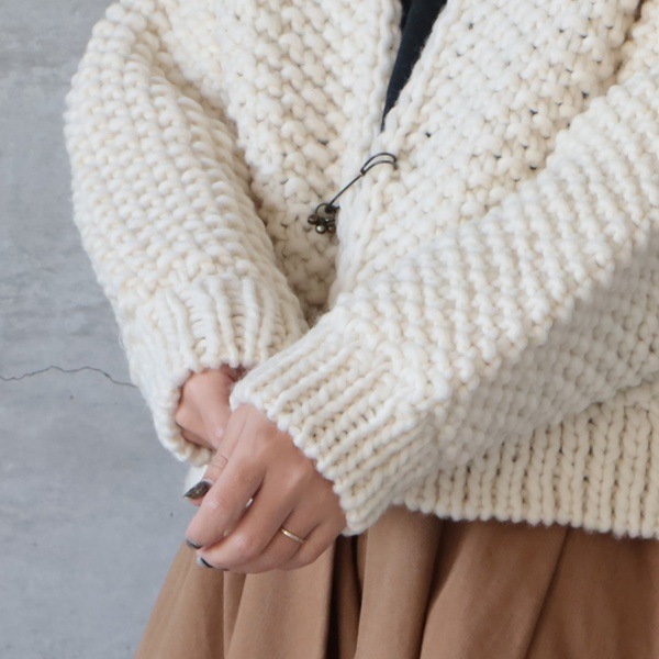 ICHI Antiquite's イチアンティークス ペルーハンドニットカーディガン