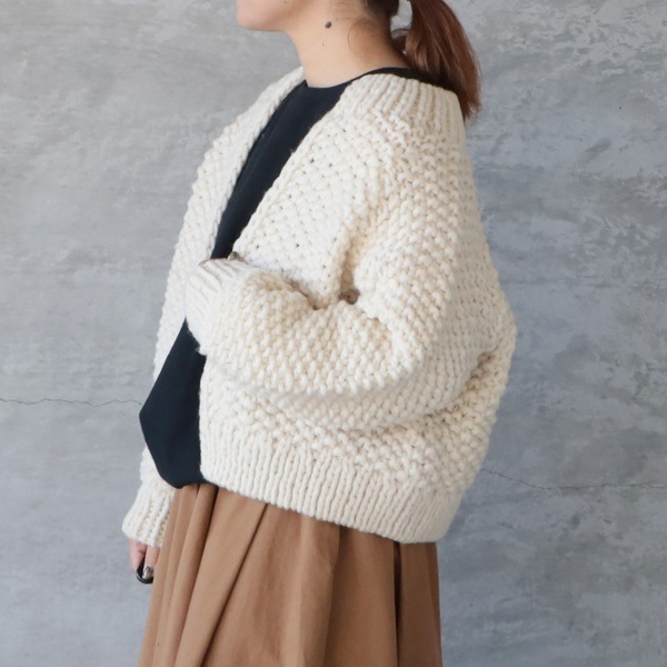 ichiAntiquités ペルーハンドニットカーディガン ICHI Antiquites イチアンティークス ペルーハンドニット カーディガン