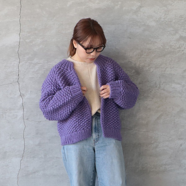 ichiAntiquités ペルーハンドニットカーディガン ICHI Antiquite's イチアンティークス ペルーハンドニットカーディガン