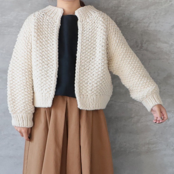 ICHI Antiquite's イチアンティークス ペルーハンドニットカーディガン