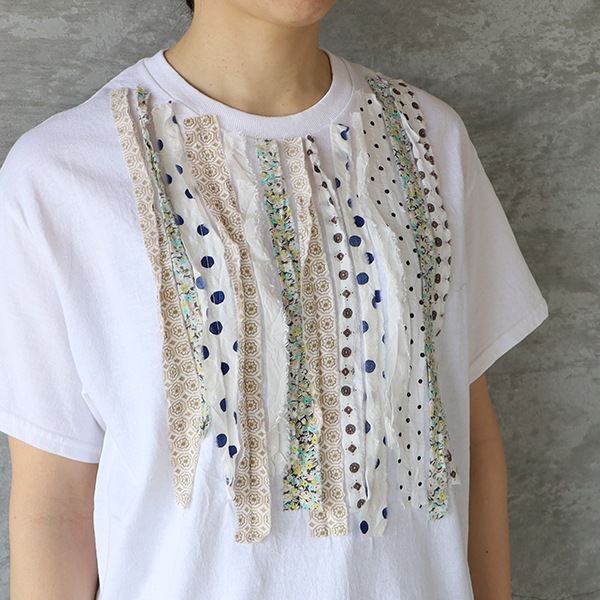 dahl'ia ダリア マルチリボンリメイク半袖Tシャツ メール便対応 25春夏