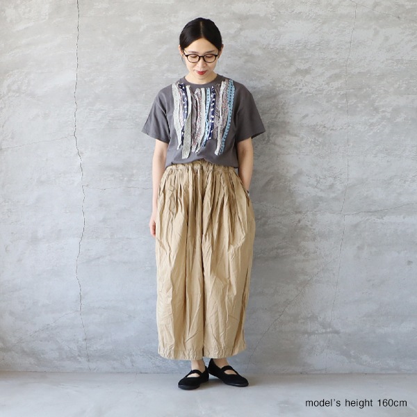 新品未使用 dahl'ia ダリア リネンパンツ Herdmans saro dahl'ia ダリア マルチリボンリメイク半袖Tシャツ メール便対応 25春夏