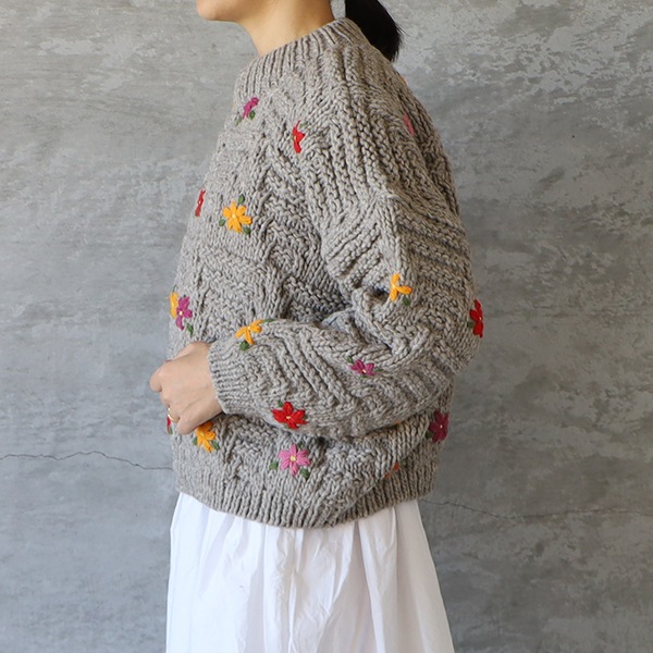 ICHI Antiquites イチアンティークス ペルーハンドニットプルオーバ ICHI Antiquites イチアンティークス ペルーハンドニットプルオーバ