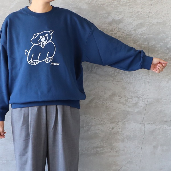 HARVESTY ハーベスティ プリントスウェット サイズ1 ゆうパック