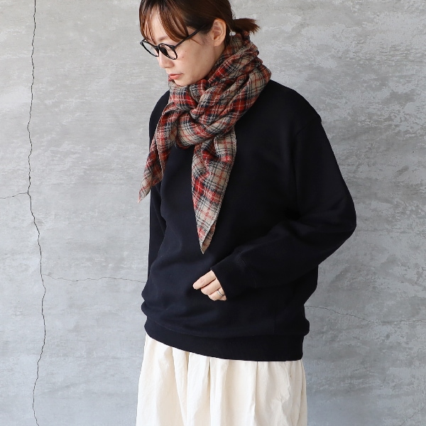 NARU ナル ウールガーゼチェックストール 652811 メール便対応