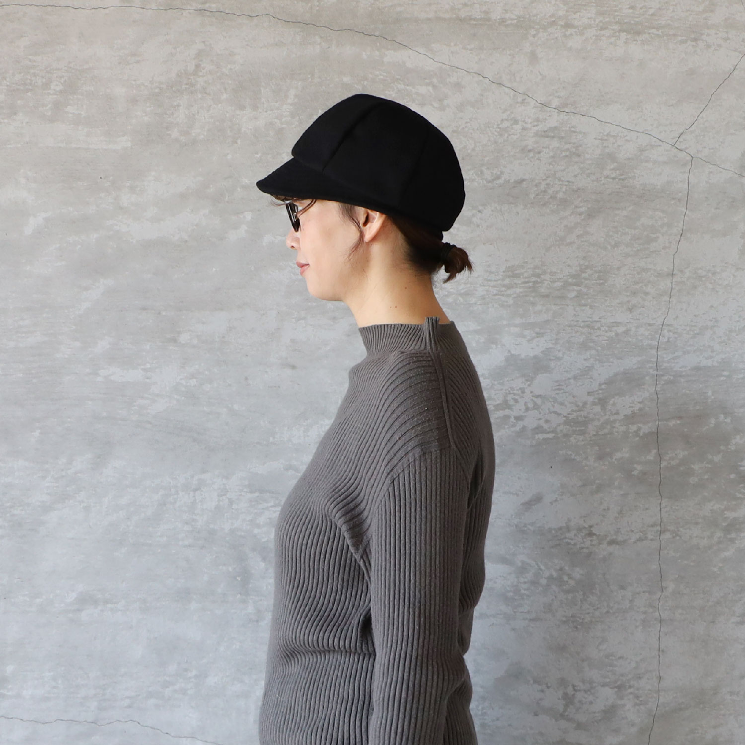 mature ha.マチュアーハ MAW25-04 melton chez Ameli cap 帽子