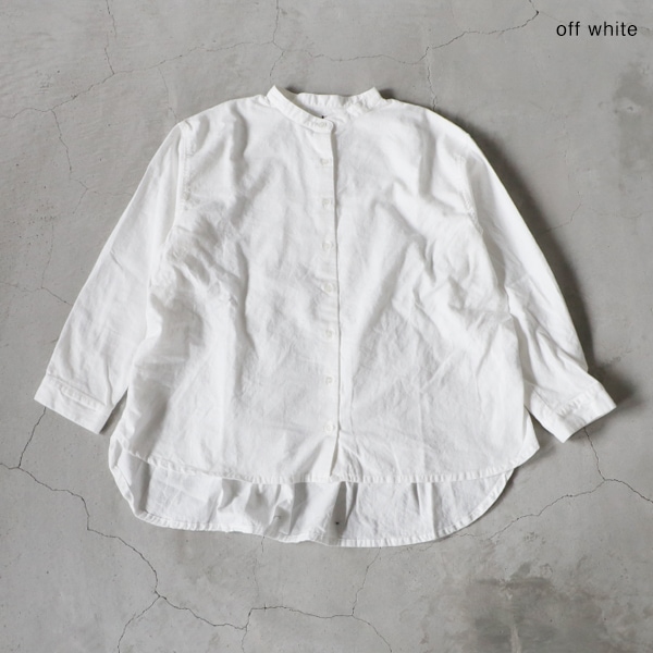 SALE セール 40%OFF sabbatum サバタム 30s ビエラワッシャー スタンドカラーバックタックシャツ メール便発送  日本製 SALE セール 40%OFF sabbatum サバタム 30s ビエラワッシャー