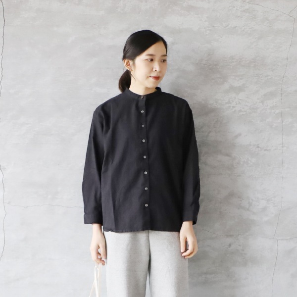 SALE セール 40%OFF sabbatum サバタム 30s ビエラワッシャー スタンドカラーバックタックシャツ メール便発送  日本製 SALE セール 40%OFF sabbatum サバタム 30s ビエラワッシャー