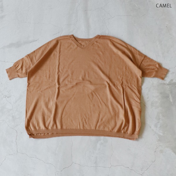 Veritecoeur ヴェリテクール ST-137 5COL V-NECK Vネックニット