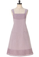 トワルレースエプロン/ローズミスト ATL25 | Aラインエプロン,トワル