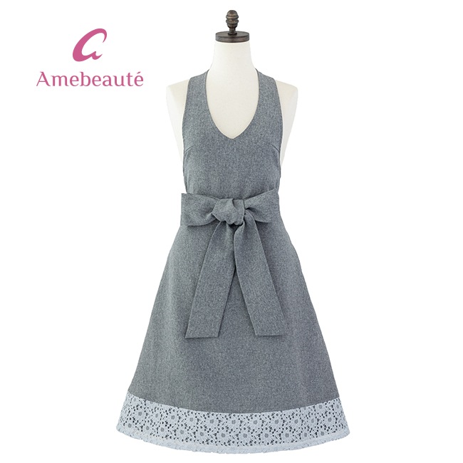 エプロン　アームボーテ　未使用　スノウブルーパウダーブルーレースリセ エプロン アームボーテ スノウブルーパウダーブルーレースリセ