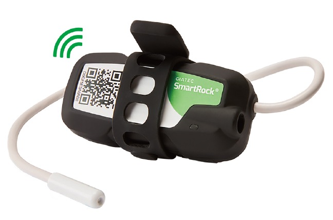 完全防水・埋込可能型ワイヤレス温度センサー「Giatec SmartRock3」