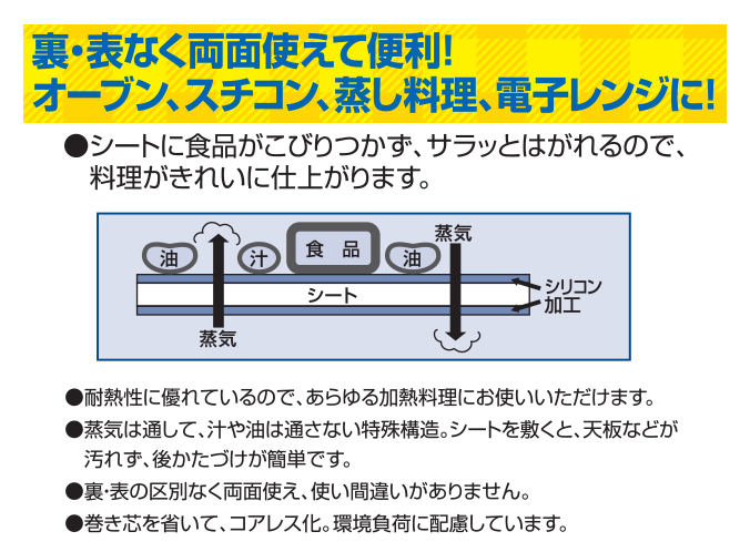 リード ホットクッキングシート 中サイズ 30㎝×20m 0.3kg 310×45×45 24