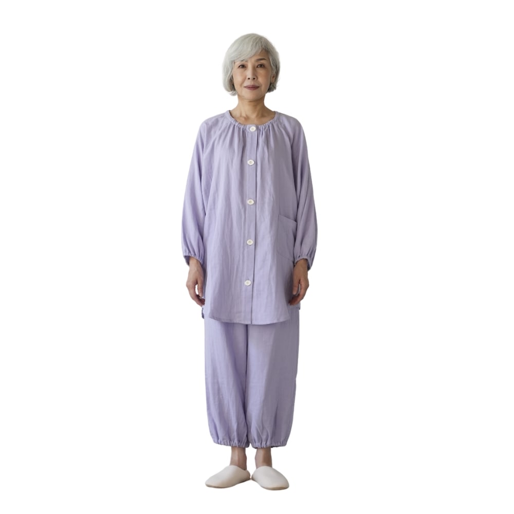 着る保湿クリーム 婦人チュニック丈パジャマ シニア向け機能性ルームウェア レディース SP/MP/LPサイズ 介護 ネイ