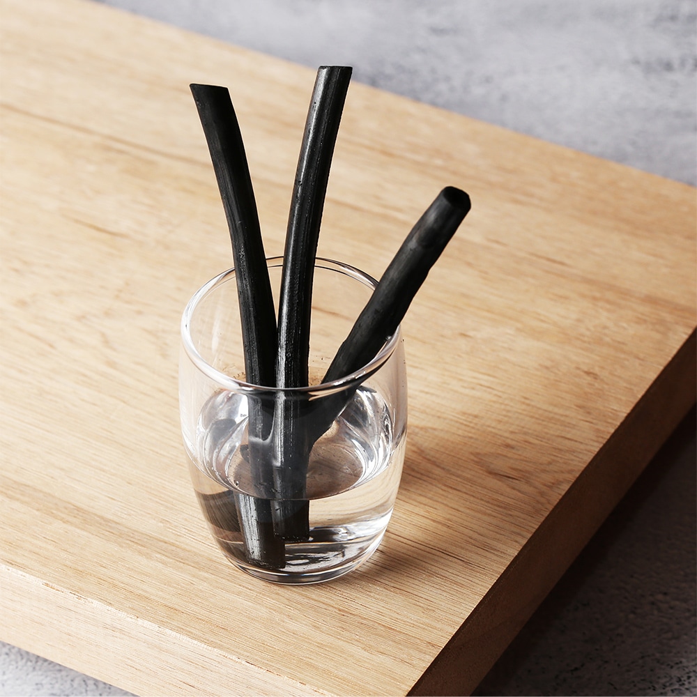 ROOT FOUR ルートフォー 麻殻炭スティック 長さ約9センチ 10~15本入り 国産 野州麻 吸湿 天然 加湿器