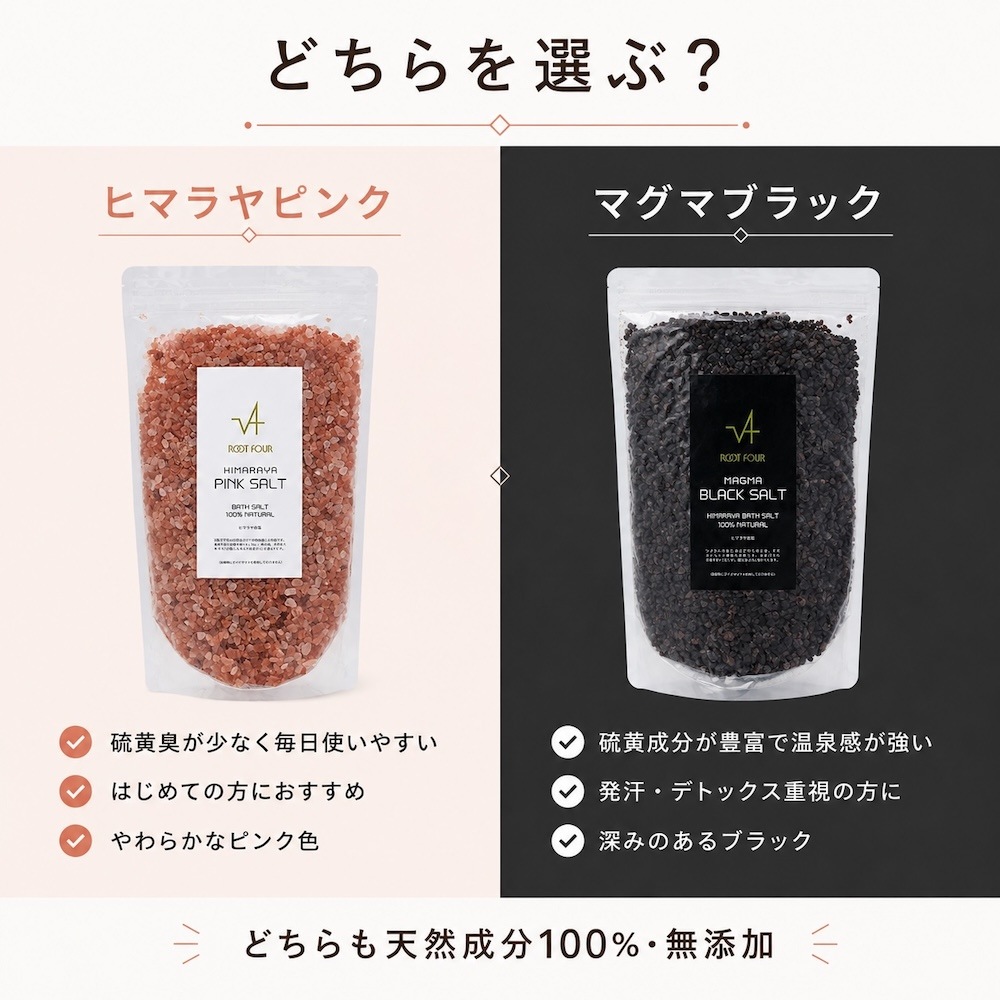 ROOTFOUR ルートフォー ヒマラヤ岩塩バスソルト ヒマラヤピンク 1kg 天然岩塩100% 無添加 無香料 国内食