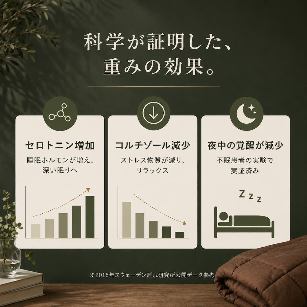 加重ブランケット シングル 4.5kg SLOUN スラウン ウェイトブランケット 重力ブランケット