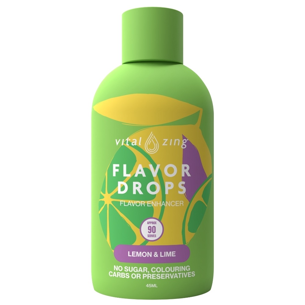 【ピーチ在庫限り】VitalZing フレーバードロップス ニュージーランド産 非糖質系甘味料 45ml 全11フレーバ