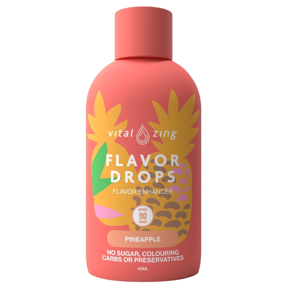 【ピーチ在庫限り】VitalZing フレーバードロップス ニュージーランド産 非糖質系甘味料 45ml 全11フレーバ