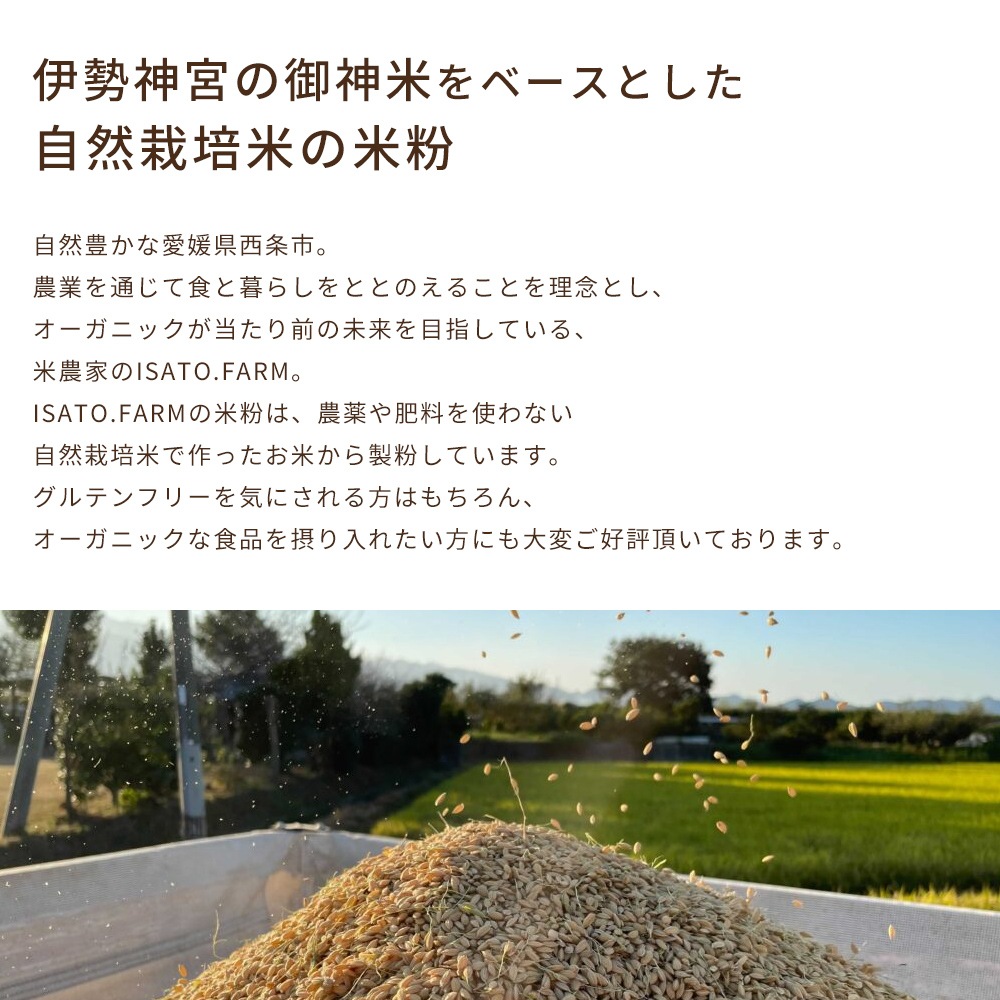 【楽天ランキング1位獲得】ISATOFARM 自然栽培米 米粉 山口県産 500g×3個セット 令和5年度産 オーガニッ