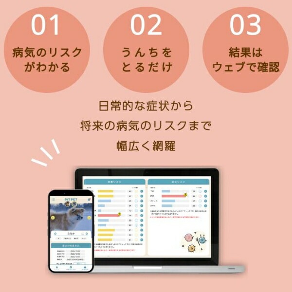 【在庫限り】WITHMEAL 腸内検査キット 猫用 1回分 約10日で結果判明 猫用腸内フローラ検査 猫健康診断 腸内環