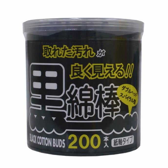 アメジスト黒抗菌スパイラル綿棒200入