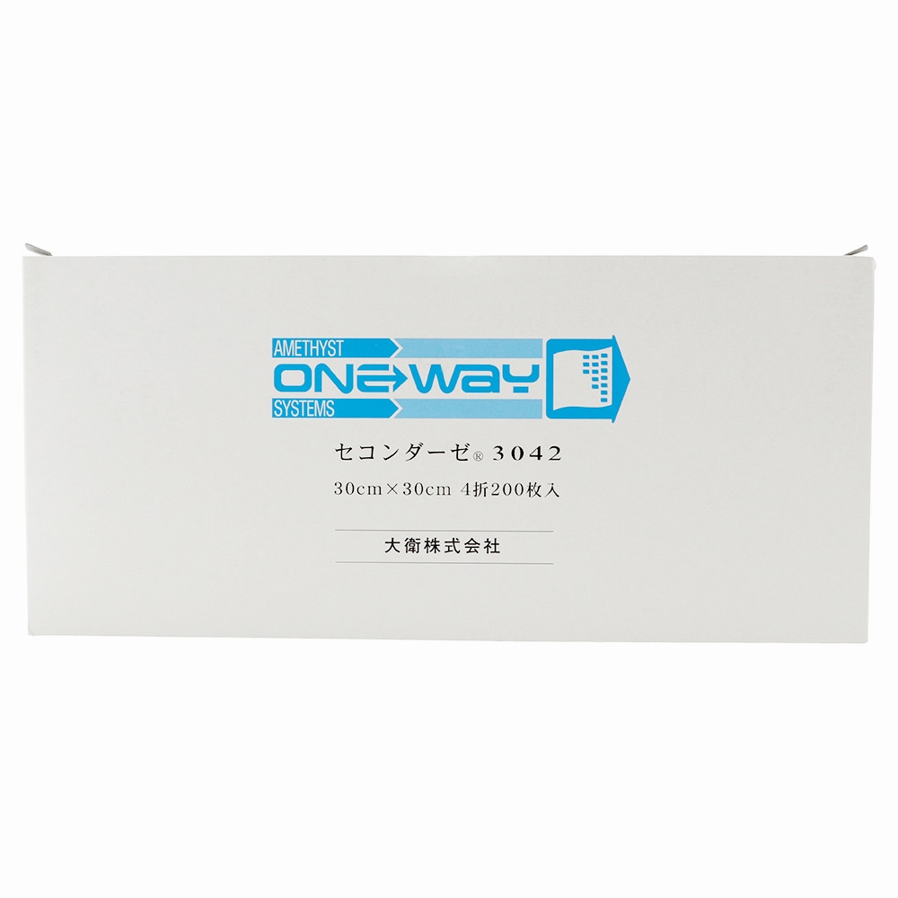 セコンダーゼ３０４２　２００枚入 ｜ 不織布ガーゼ　介護　ネイル　大衛　アメジスト　病院　日本製　ストマ　褥創床ずれ