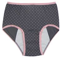 産褥ショーツ（水玉グレー）#1 L-LL ｜ ※ネコポス対応２ ※送料無料 日本製