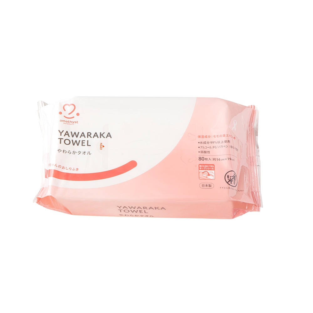 おしりふき　やわらかタオルベビーローション入80枚入 ｜ 日本製