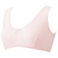 ママ色ブラ（Ｌ） ｜ ※ネコポス対応３　※送料無料　出産準備品　伸縮性授乳・就寝用ブラジャー　快適パイル生地　ハーフトップタイプ