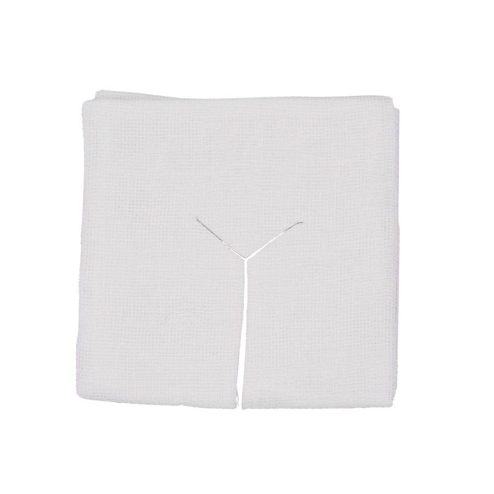 ワンウェイ滅菌Y字ガーゼ（綿糸）7.5×7.5　16ply　50枚入　3個セット<br>【滅菌ガーゼ】【介護】【大衛】【アメジスト】【病院】【カテーテル】