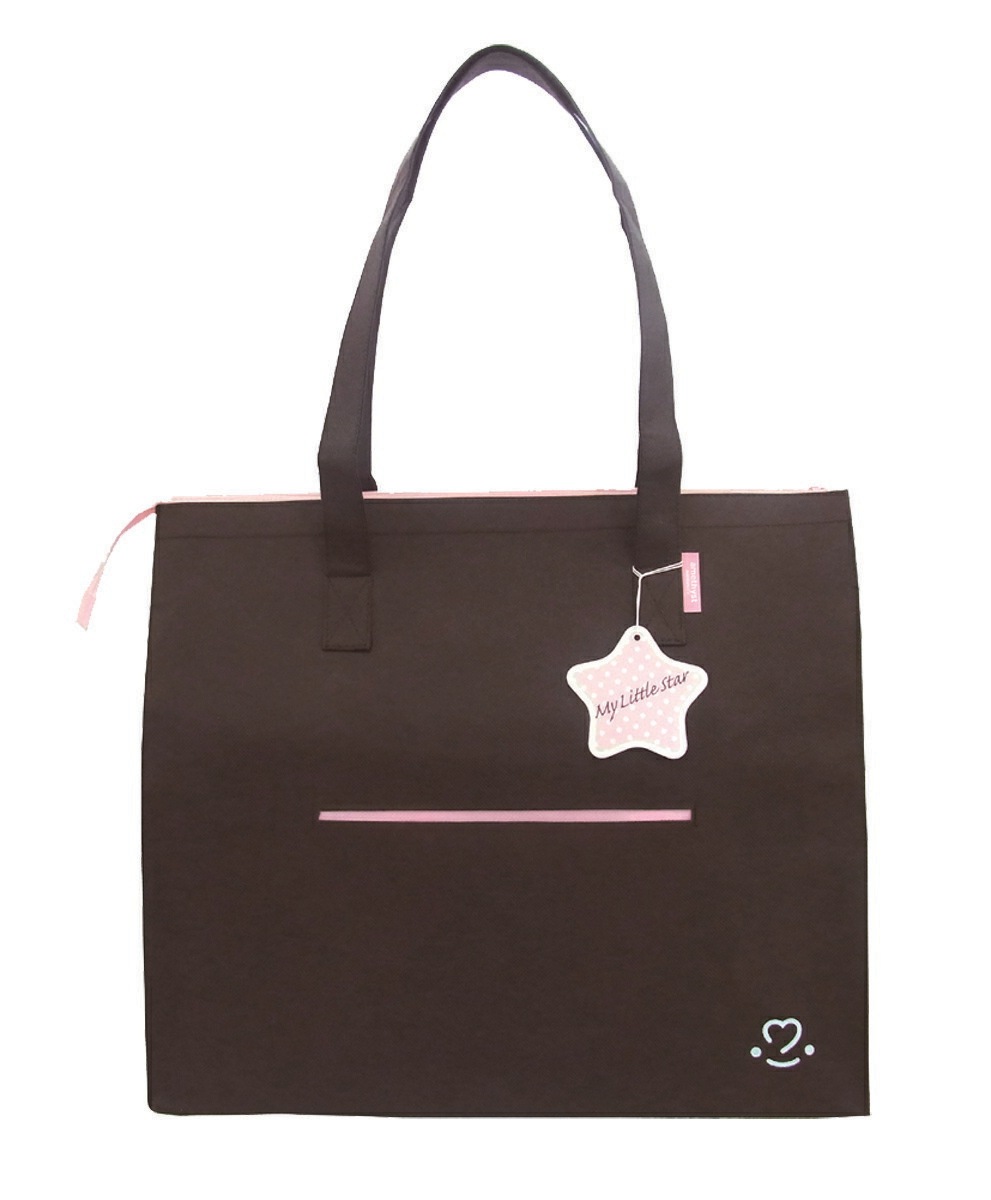 マタニティバッグＭサイズ横タイプ ｜茶｜ 不織布　アメジスト　大衛