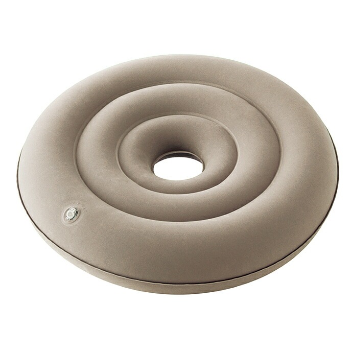 エアークッション円座グレー ｜ ※ネコポス対応３　※送料無料　日本製　産前　産後　痔　おしり　運転　腰痛　オフィスワーク　テレワーク　旅行　トラベル　介護