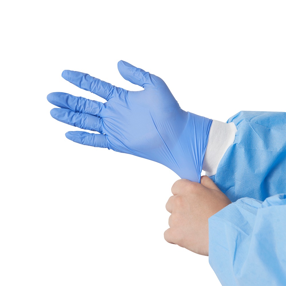 アメジスト ニトリルグローブα M 200枚入 2個セット  ｜ 手袋 非天然ゴム パウダーフリー 検査 検診 医療機器 伸縮性 耐薬品性 食品衛生法適合品 抗がん剤耐性 大衛 病院 介護 大容量 送料無料