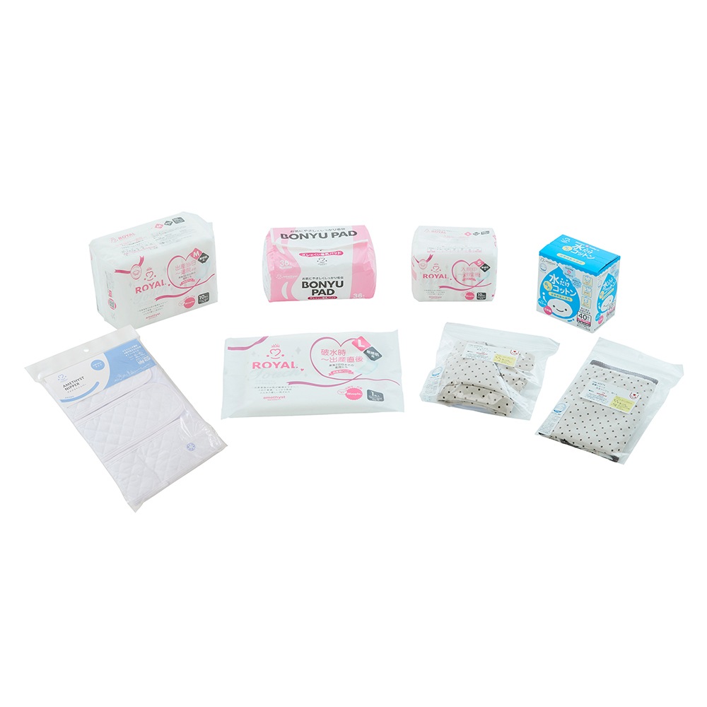 ママのための出産準備セット<br>（ベージュ）Ｌ【お産セット】