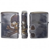 ZIPPO 2AB-SKULL �桼���ɥե��˥å��� 3�̲ù�  ���åݡ�