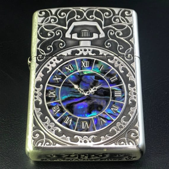 ZIPPO ジッポ Armor アーマー初期型2004年製 貝貼り天然貝シェル ZIPPO ジッポ Armor アーマー初期型2004年製 貝貼り天然貝シェル