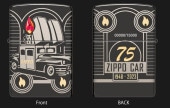 ZIPPO CAR 75ǯǰ #48692  ξ̲ù ꥢʥС ϥݥå֥å Ϣ³졼Ħž夲 åݡ