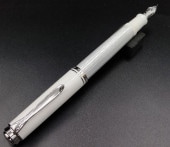 Pelikan �ڥꥫ�� �����٥졼�� M405 ����С��ۥ磻�� Silver white ��������ץ졼��14��ڥ��� ��ǯɮ
