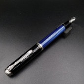 Pelikan �ڥꥫ�� �����٥졼�� M405 �֥롼���ȥ饤�� Blue Stripe ��������ץ졼��14��ڥ��� ��ǯɮ