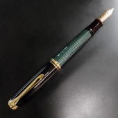 Pelikan ڥꥫ ٥졼 M1000 ꡼󥹥ȥ饤 м Green stripe 18ڥ ǯɮ