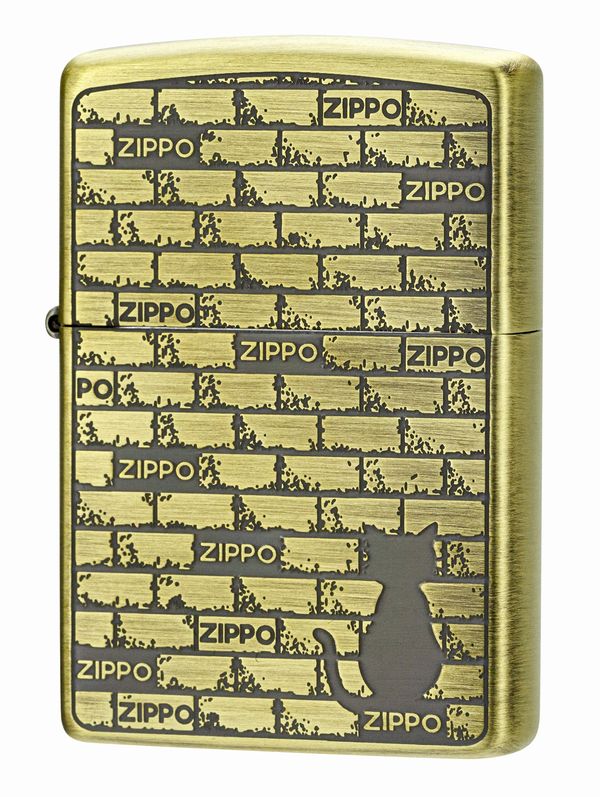 ZIPPO �֥�å� ����å� BRICK-CAT BS �֥饹���֤��ž夲 ξ�̲ù� ���åݡ�