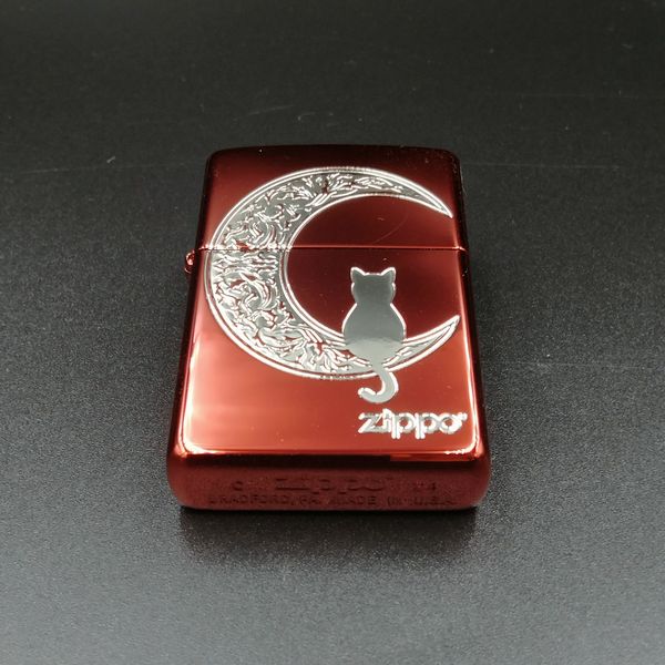 ZIPPO CAT&THE MOON RD ���å��󥰥˥å��뺹���������åɻž夲 ���åݡ�