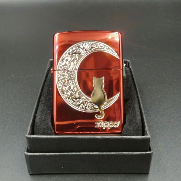ZIPPO CAT&THE MOON RD ���å��󥰥˥å��뺹���������åɻž夲 ���åݡ�